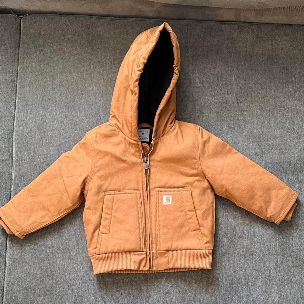 Carhartt Kids Hooded Jacket in Tan